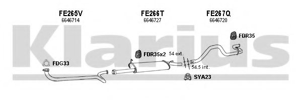 KLARIUS 361089U Exhaust System